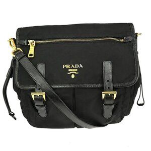 Prada Black Nylon Shoulder Bag